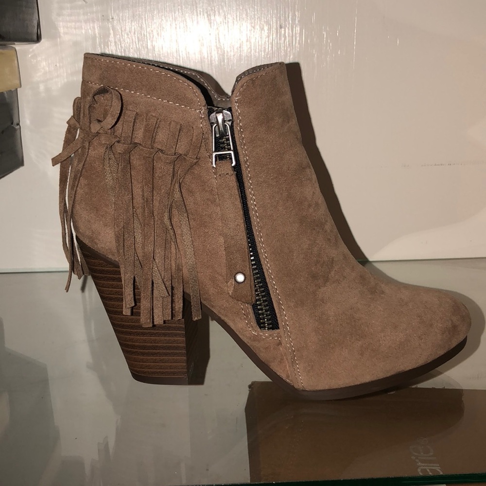 Fringe booties